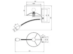 Trio Leuchten Wandleuchte HOTEL Mit LED Leselampe & Stecker, Stoffschirm Weiß Ø20cm 14 Trio Leuchten Wandleuchte HOTEL Mit LED Leselampe & Stecker, Stoffschirm Weiß Ø20cm -Globo Store wandleuchte hotel mit led leselampe stecker stoffs 6