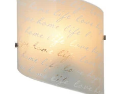 Trio Leuchten Wandleuchte SIGNA Mit Glasschirm & Signatur Dekor, Höhe 30cm 14 Trio Leuchten Wandleuchte SIGNA Mit Glasschirm & Signatur Dekor, Höhe 30cm -Globo Store wandleuchte signa mit glasschirm signatur dekor ho 5