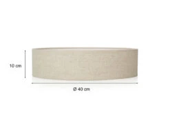 Smartwares Zeitlose Runde Deckenleuchte Mit Stoffschirm Aus Leinen Ø 40cm - CEILING DREAM -Globo Store zeitlose runde deckenleuchte mit stoffschirm aus l 2