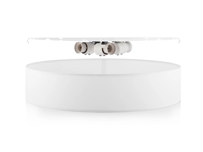 Smartwares Zeitlose Runde Deckenleuchte Mit Stoffschirm In Weiß Ø 50cm - CEILING DREAM 3 Smartwares Zeitlose Runde Deckenleuchte Mit Stoffschirm In Weiß Ø 50cm - CEILING DREAM – Bild 3